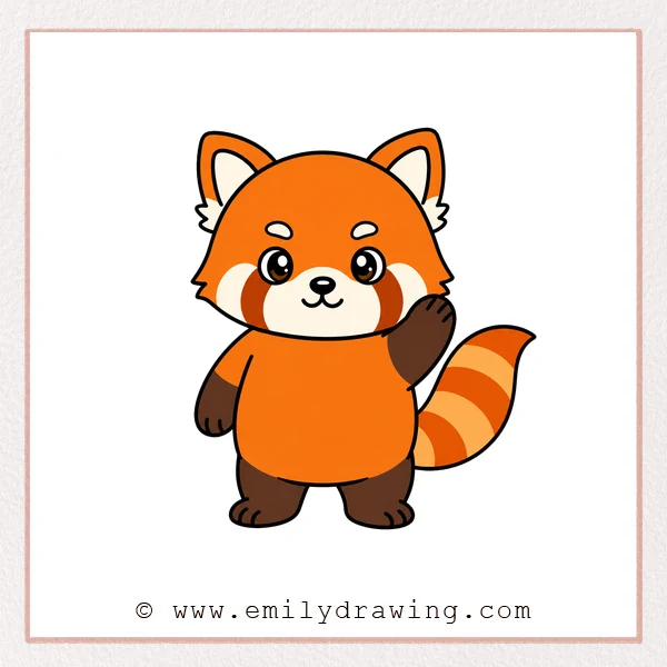 Preview of Red Panda drawing